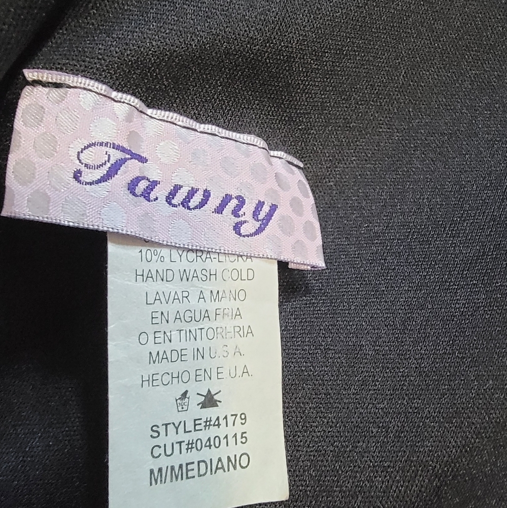 Tawny Elegant Black and Gold Evening Dress Size Medium - Picture 7 of 7